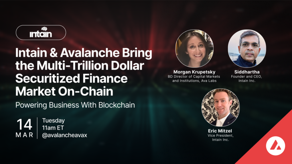 Powering Business with Blockchain: Avalanche & Intain